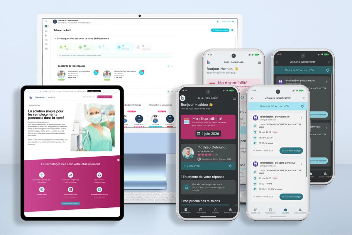 Bluz — La plateforme de gestion des remplacements soignants