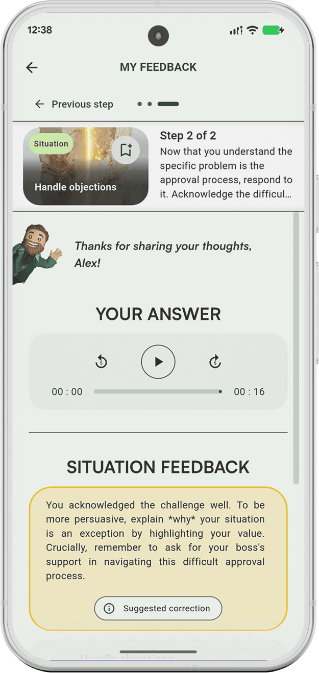 Hello Brian - AI feedback