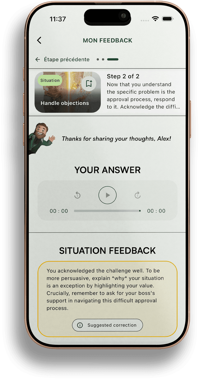 Hello Brian — feedback IA
